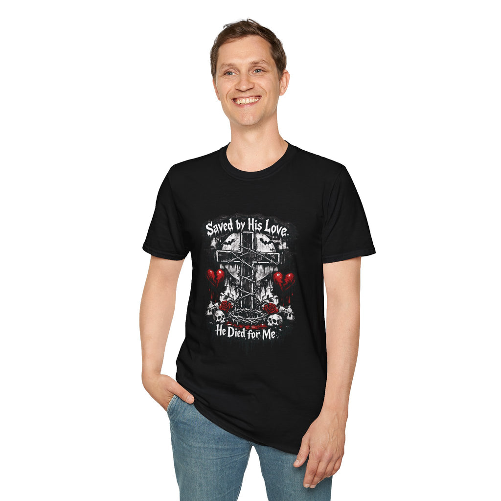 Adults 'Saved by His Love, He died for me' T-Shirt