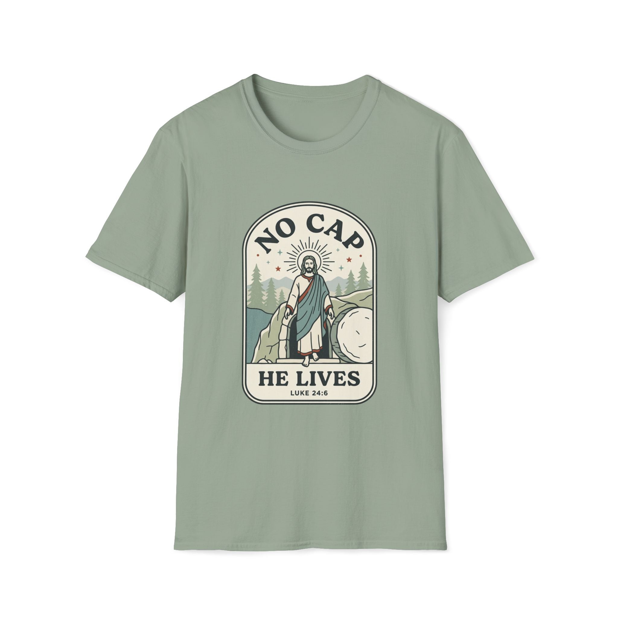 'No Cap, He Lives' — Men's Tee