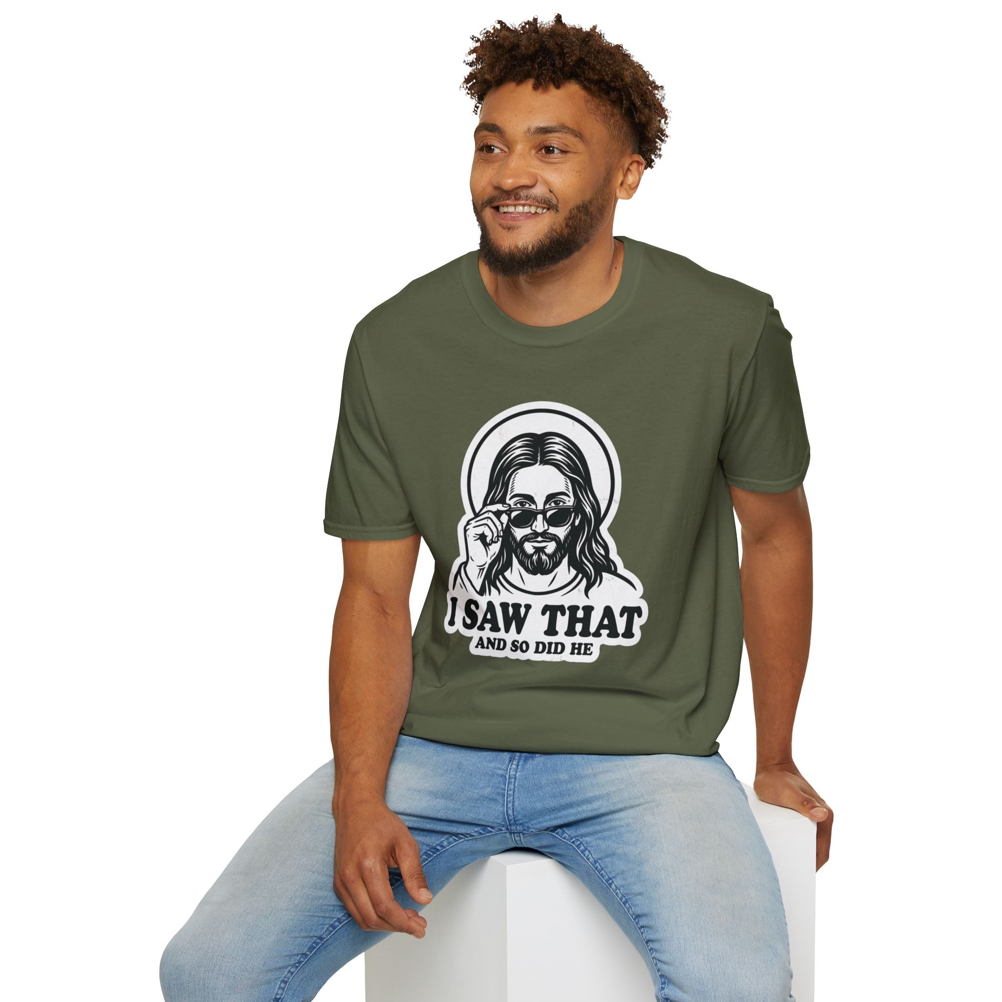 Adults 'I Saw That' Jesus T-Shirt