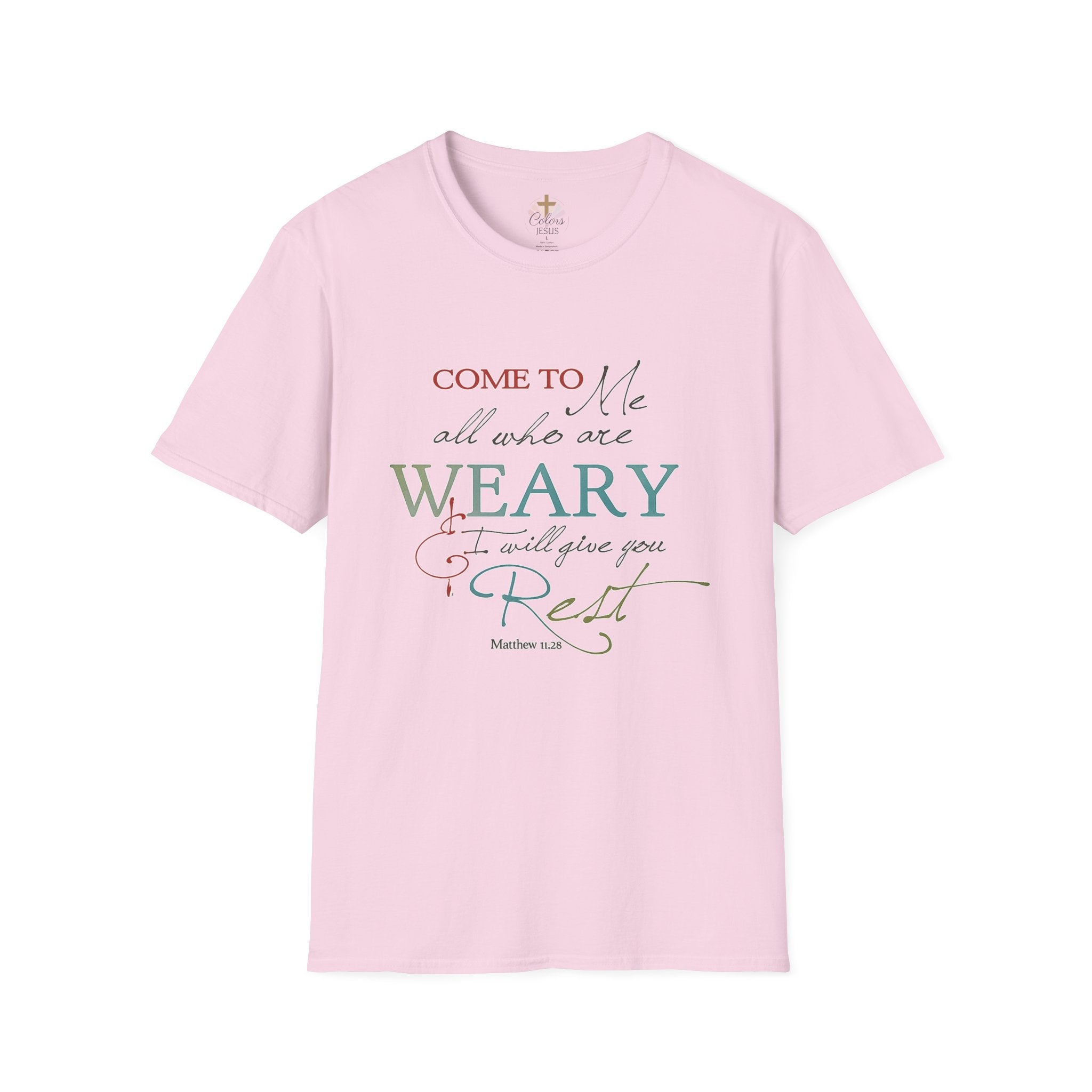 Adults "Come to Me all who are WEARY" T-Shirt