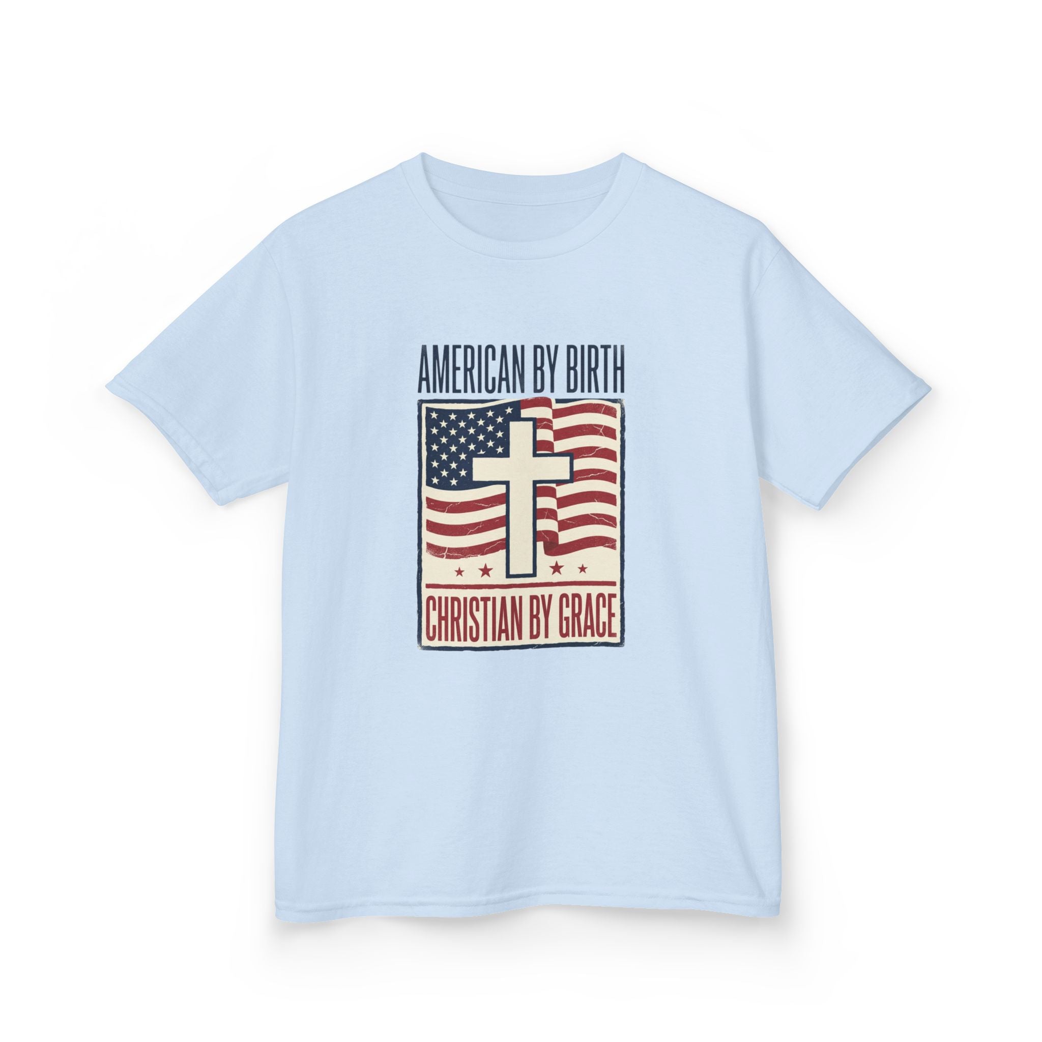 'American by Birth, Christian by Grace' — Boy's Tee