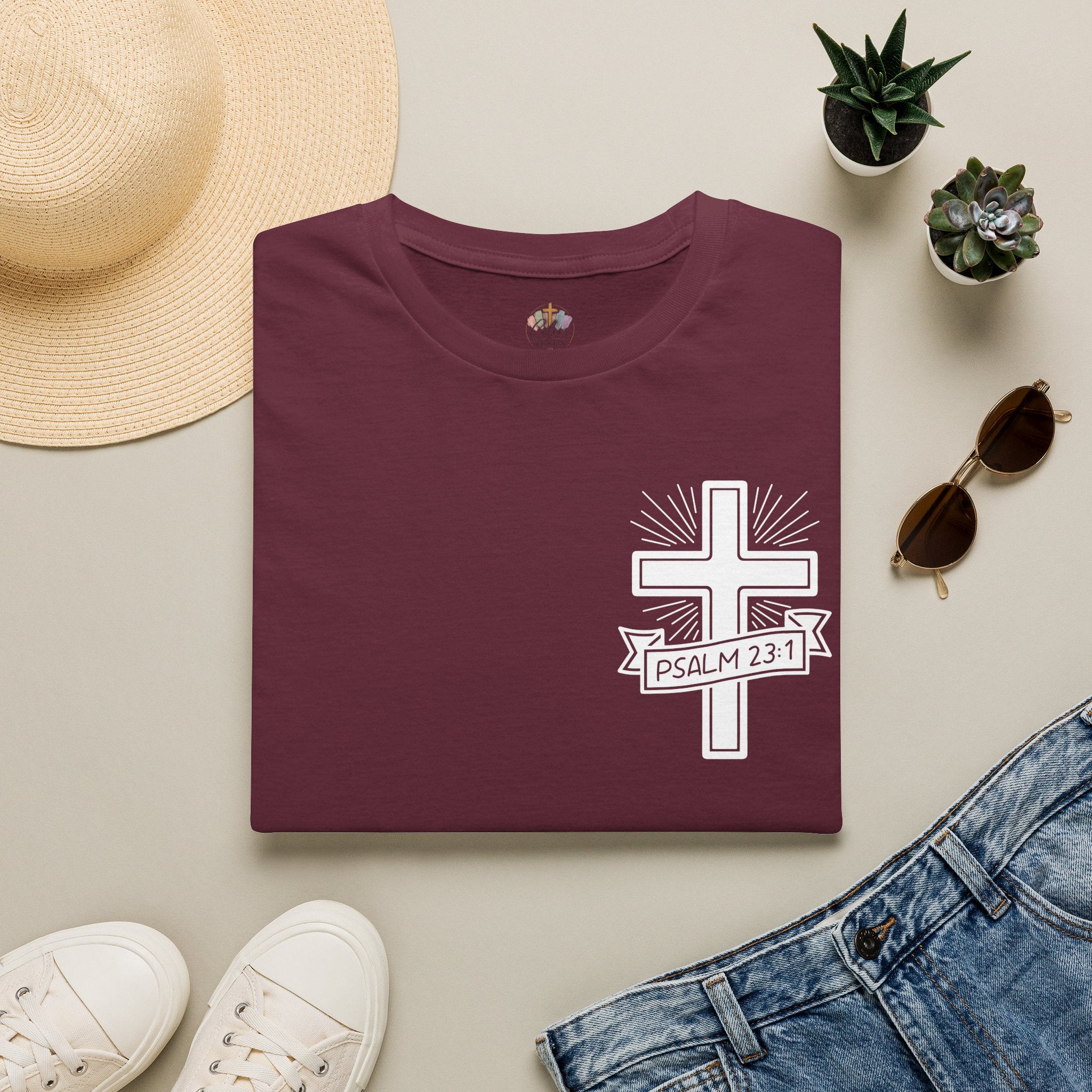 Adults 'Psalm 23:1' T-Shirt
