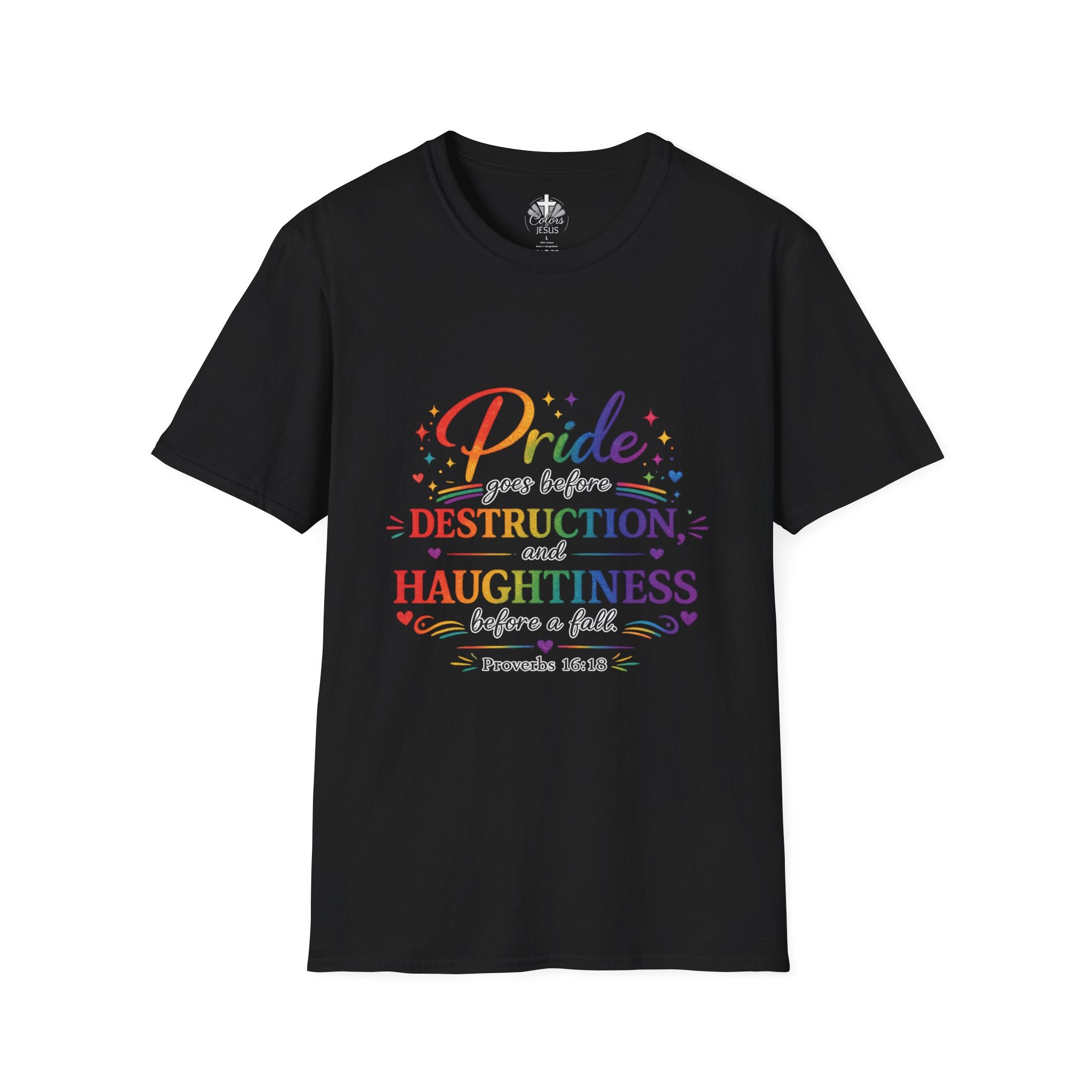 Adults 'Proverbs 16:18' T-Shirt