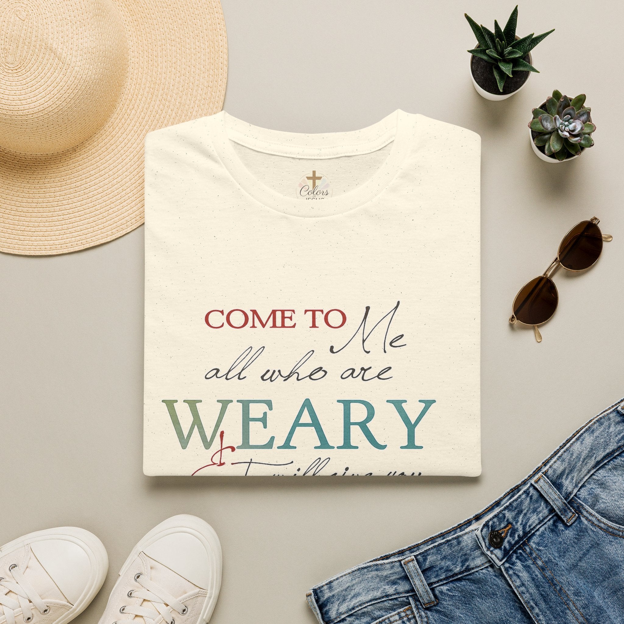 Adults "Come to Me all who are WEARY" T-Shirt