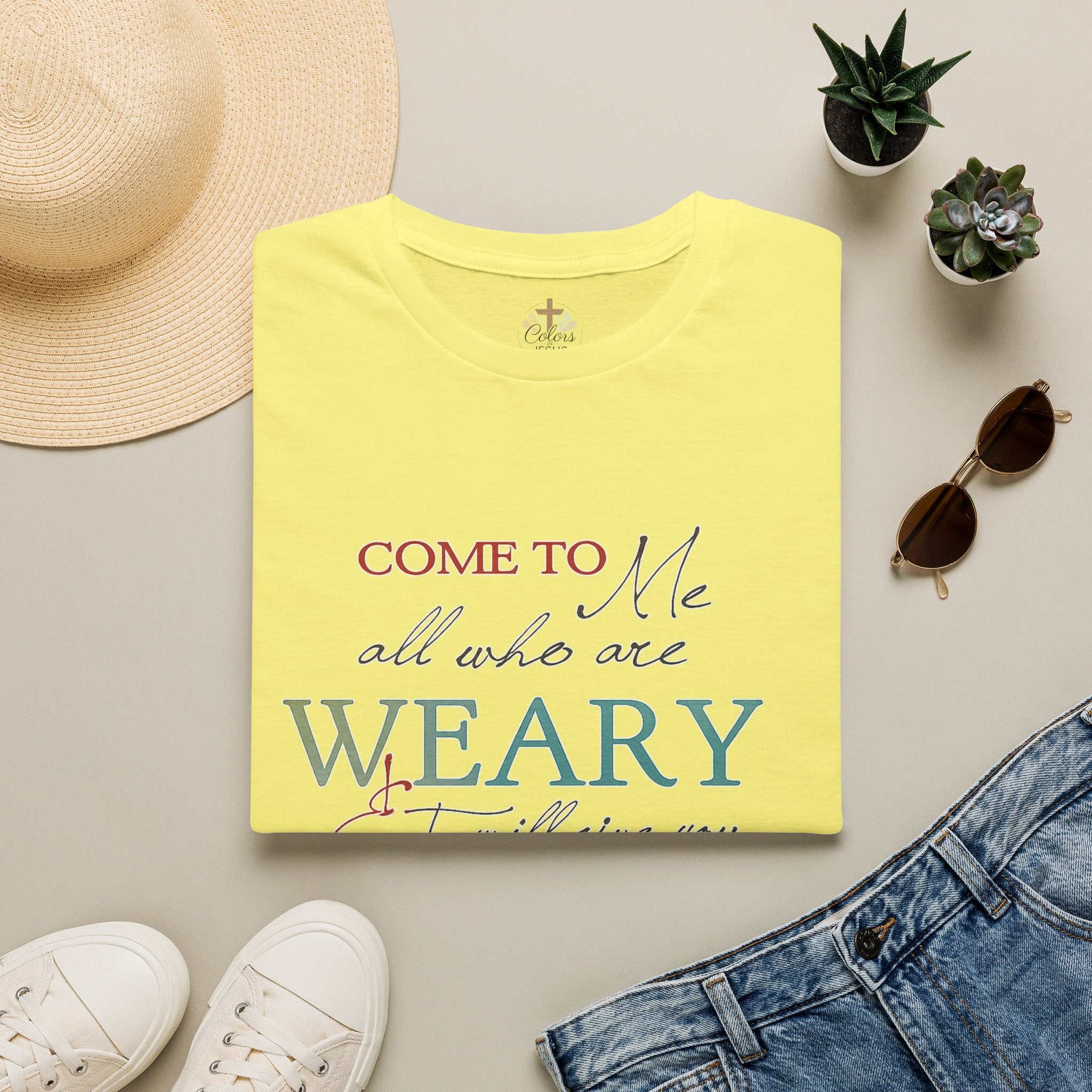 Adults "Come to Me all who are WEARY" T-Shirt