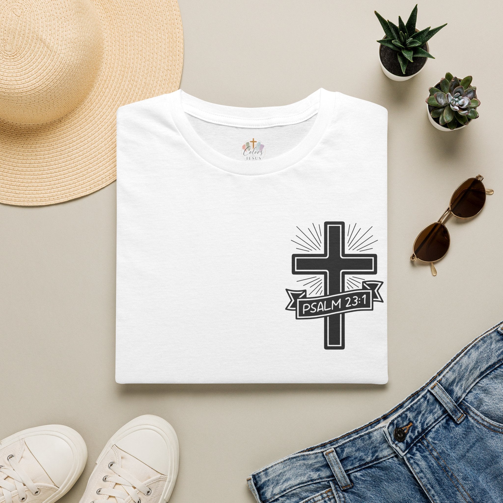 Adults 'Psalm 23:1' T-Shirt