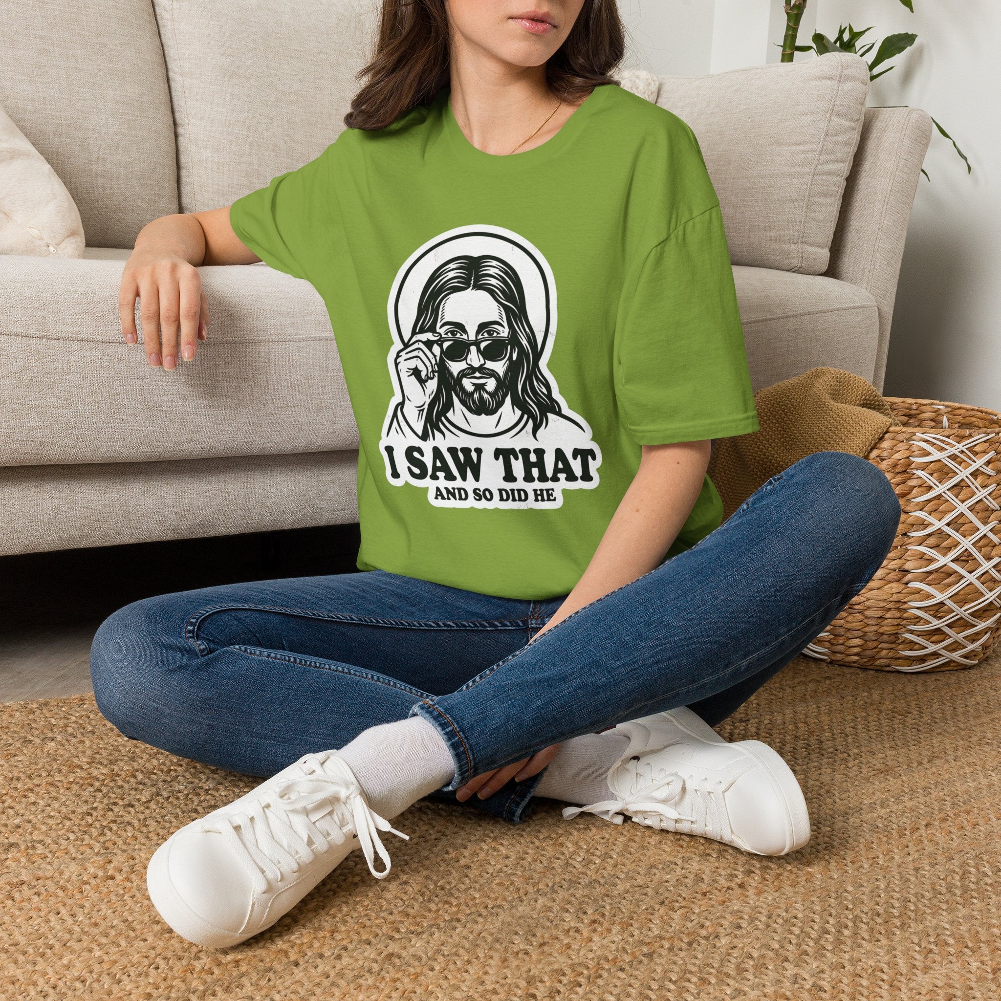 Adults 'I Saw That' Jesus T-Shirt