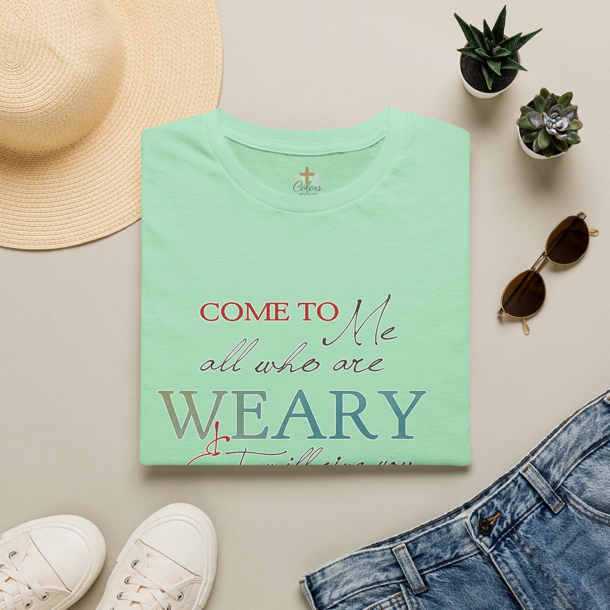 Adults "Come to Me all who are WEARY" T-Shirt