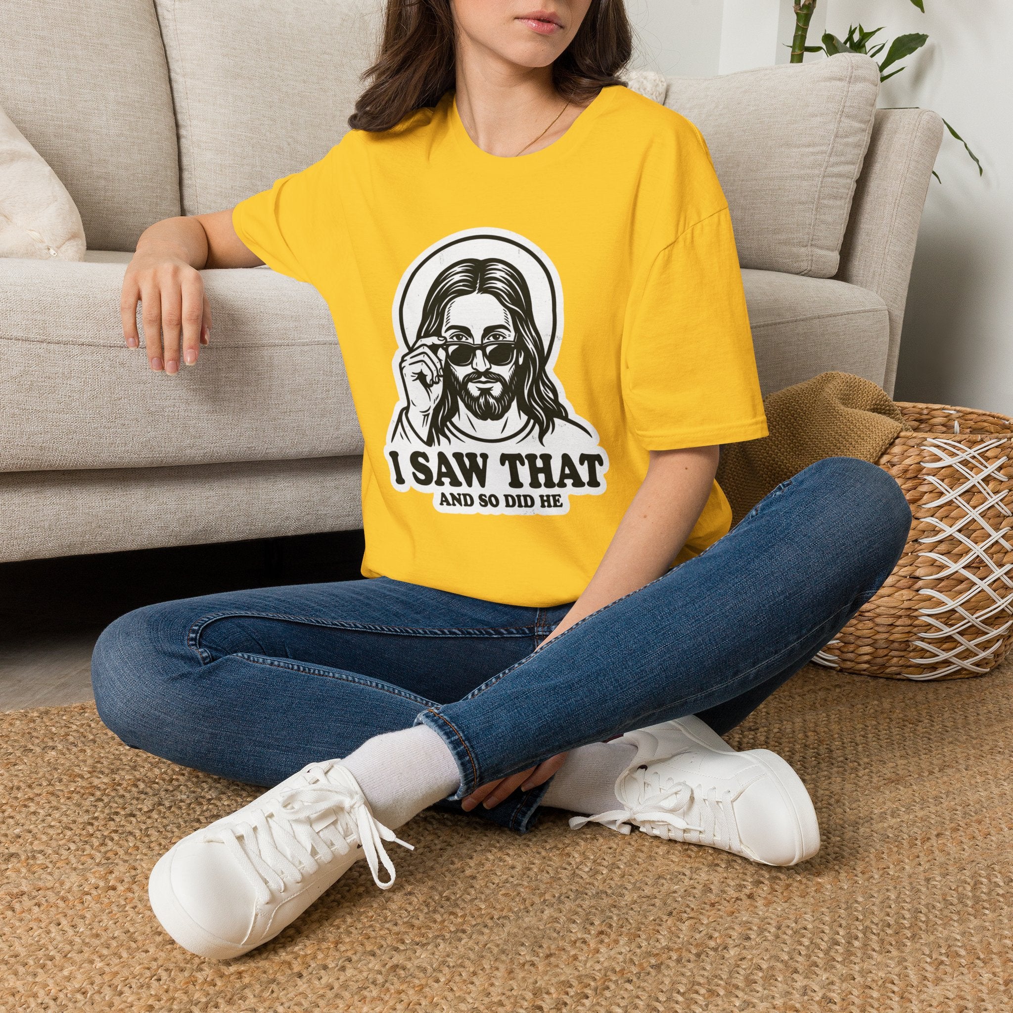 Adults 'I Saw That' Jesus T-Shirt