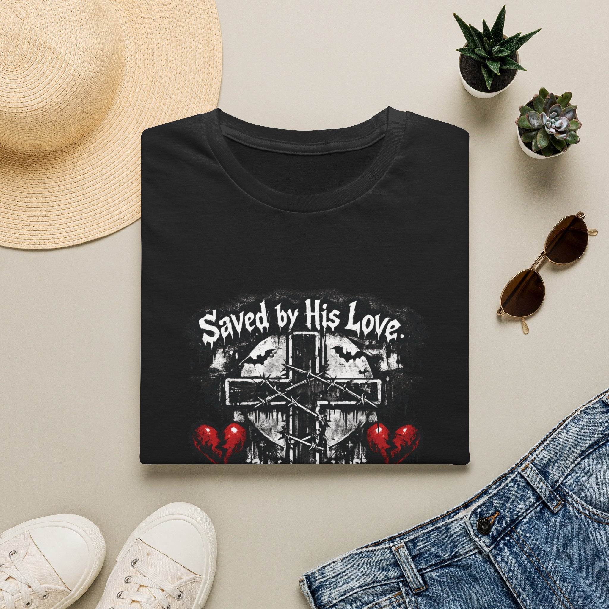 Adults 'Saved by His Love, He died for me' T-Shirt