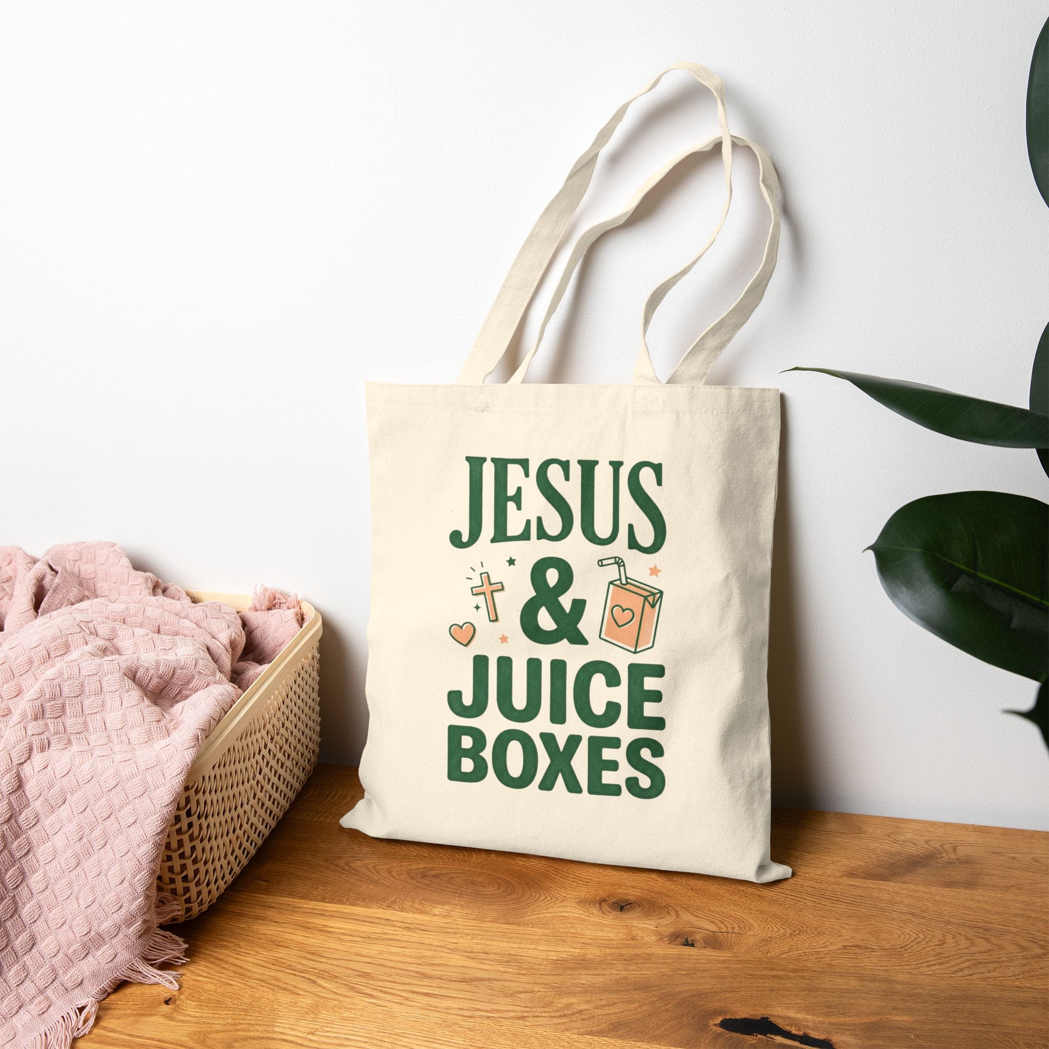 'Jesus & Juice Boxes' Tote Bag