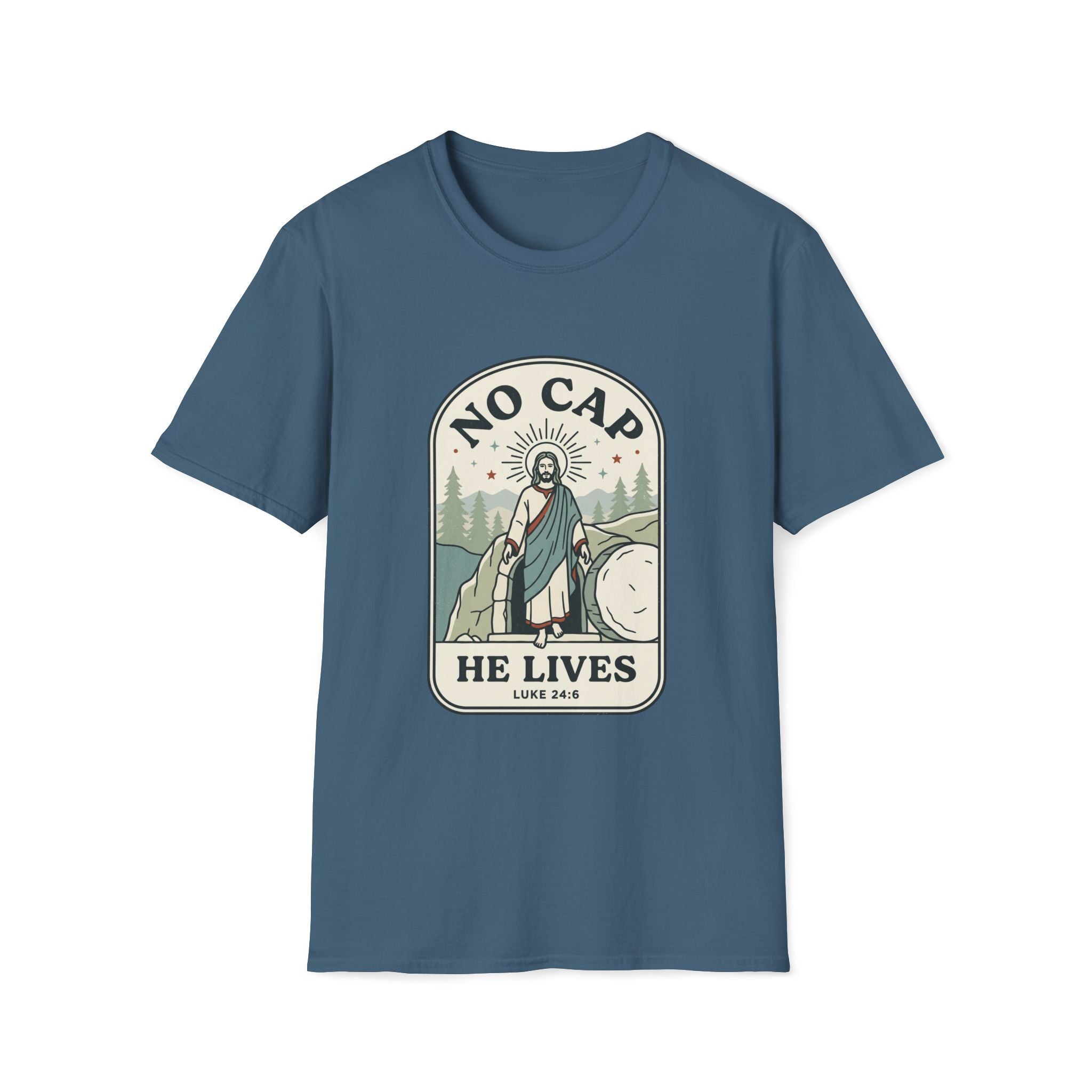 'No Cap, He Lives' — Men's Tee