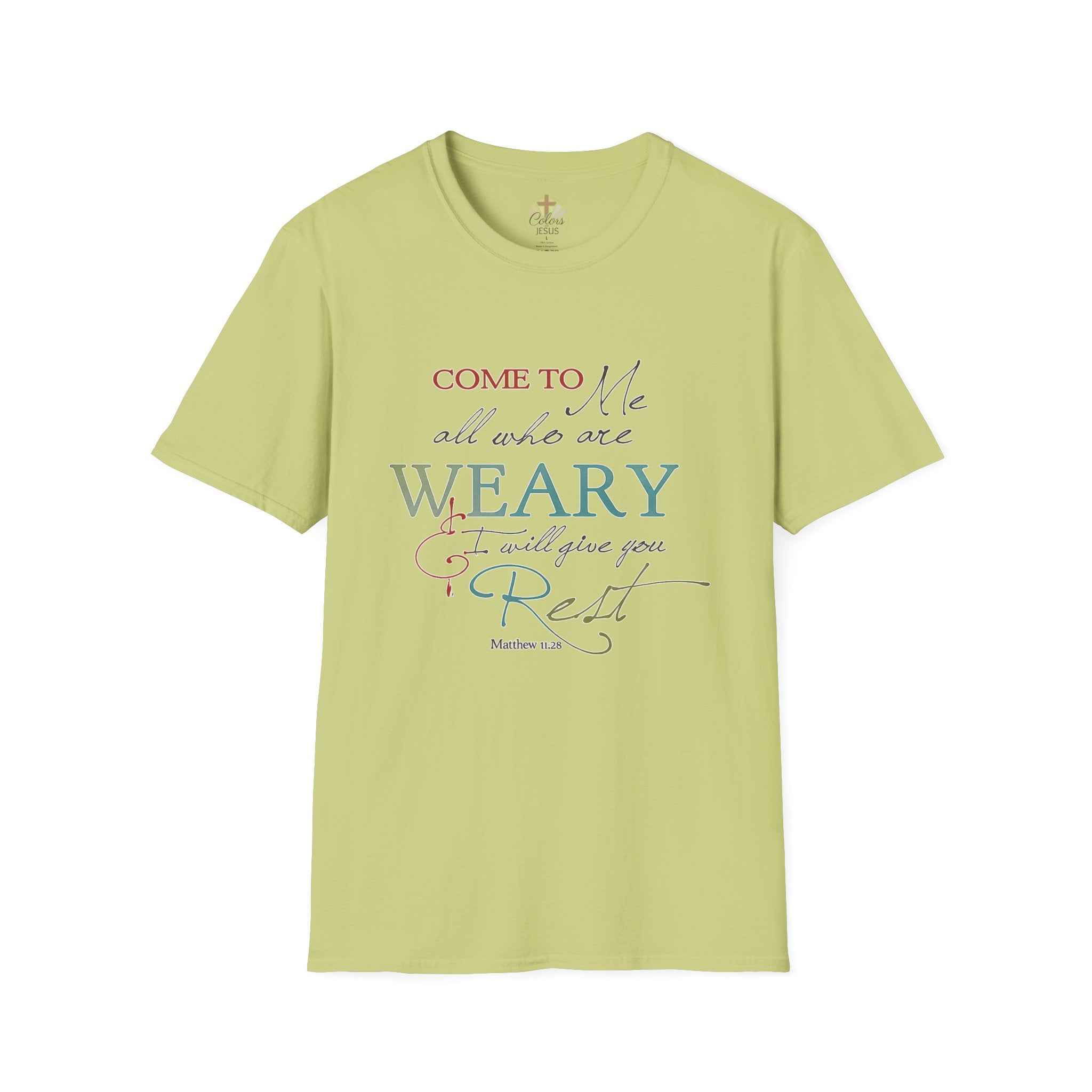 Adults "Come to Me all who are WEARY" T-Shirt