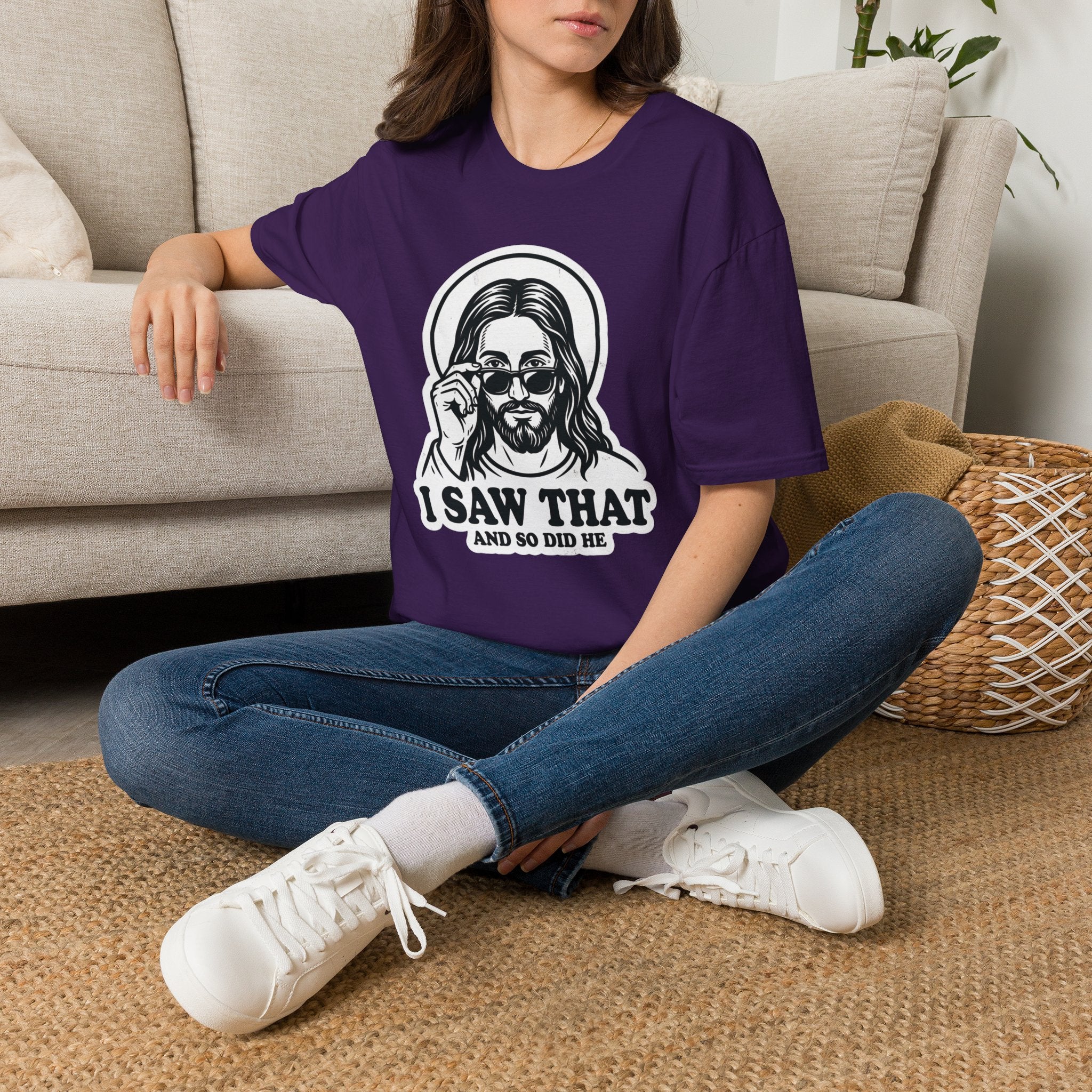 Adults 'I Saw That' Jesus T-Shirt