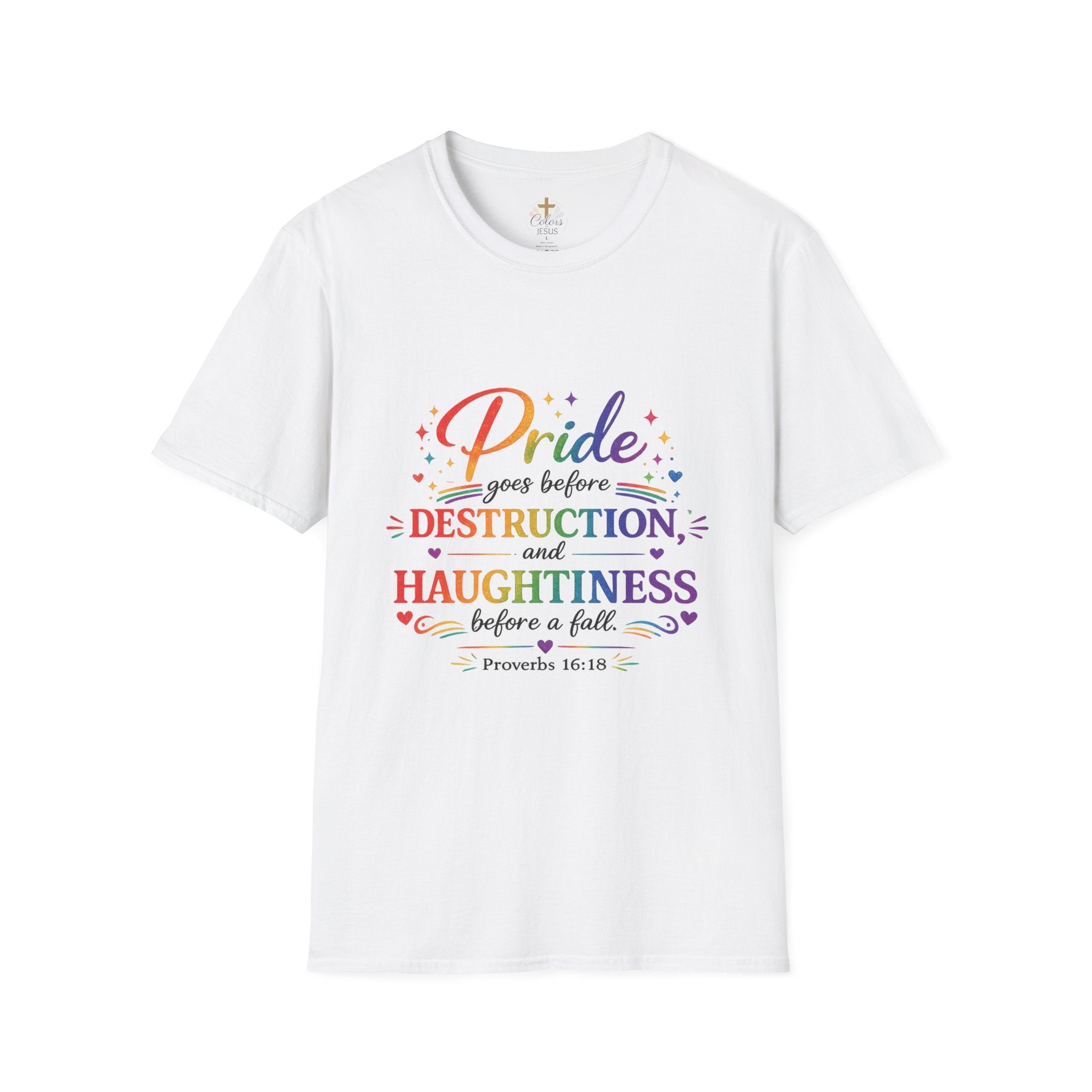 Adults 'Proverbs 16:18' T-Shirt