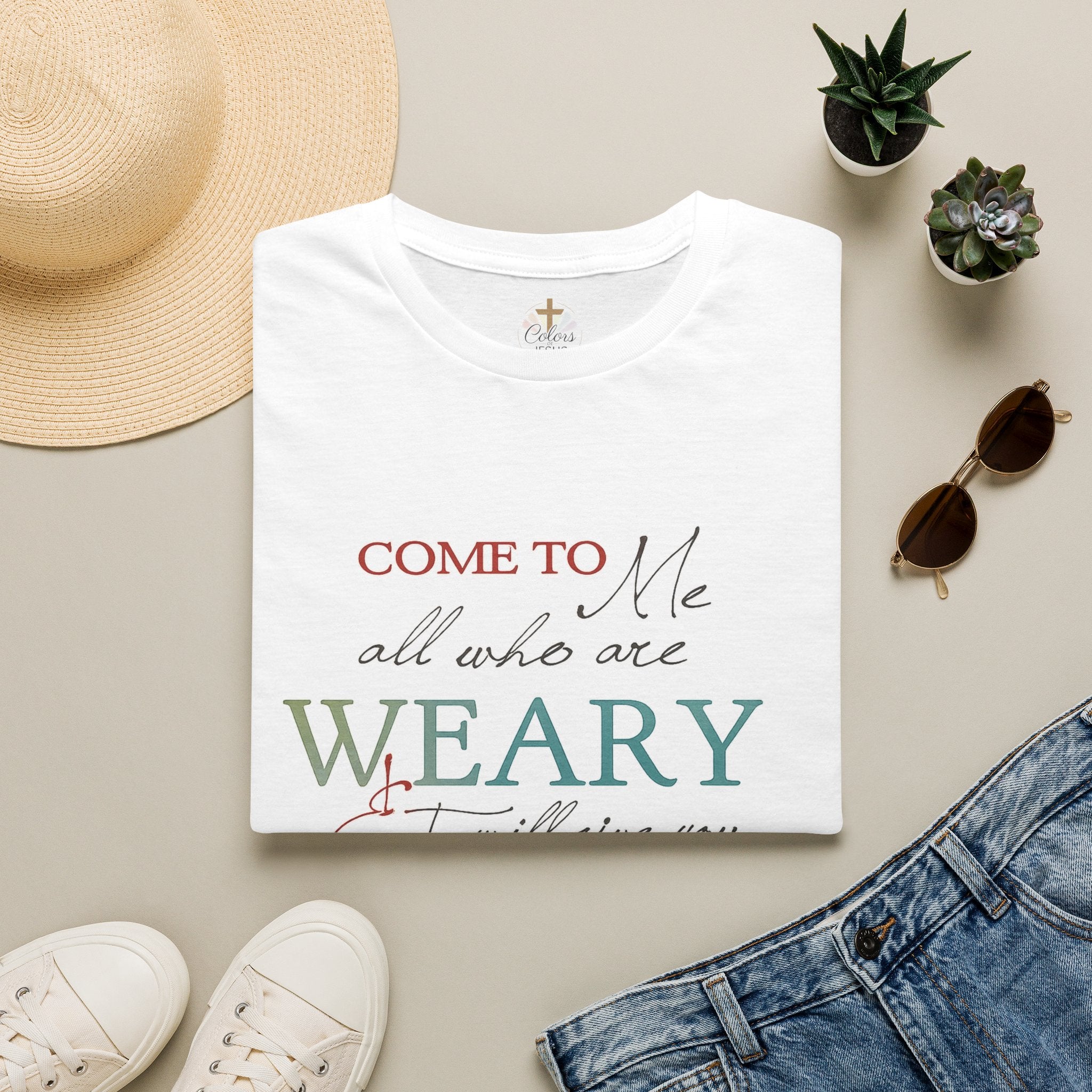 Adults "Come to Me all who are WEARY" T-Shirt