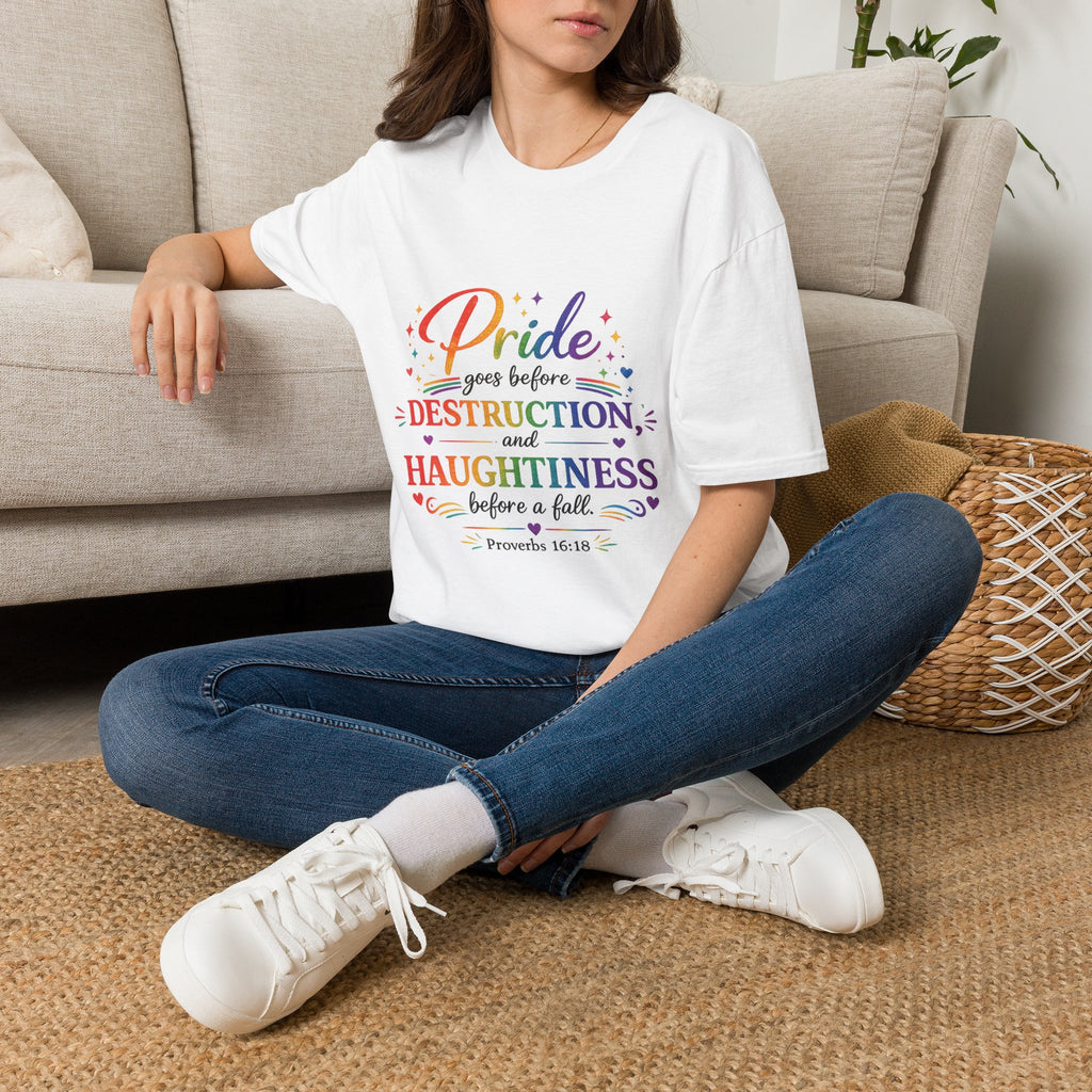 Adults 'Proverbs 16:18' T-Shirt