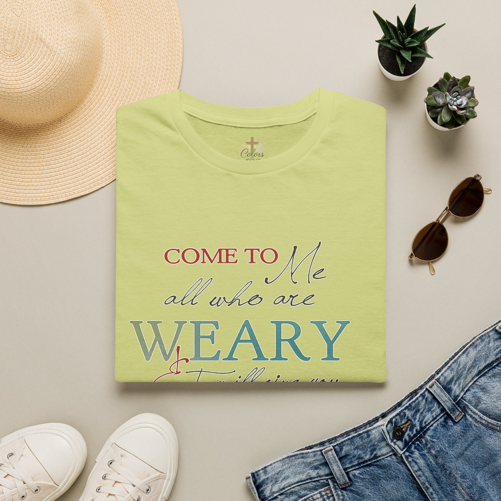Adults "Come to Me all who are WEARY" T-Shirt