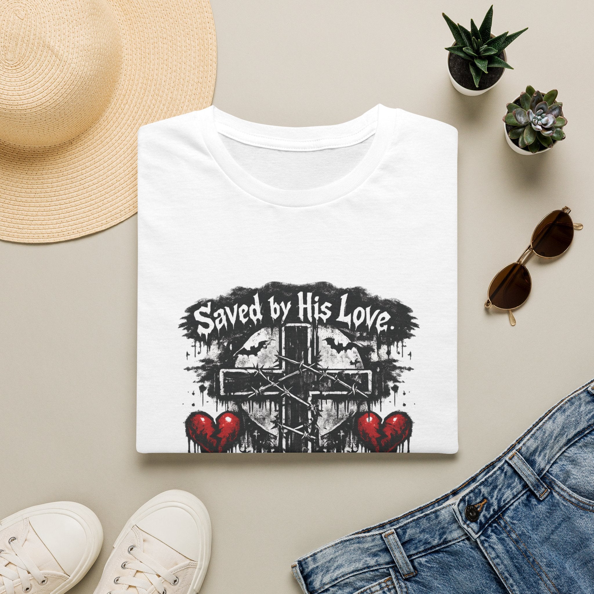 Adults 'Saved by His Love, He died for me' T-Shirt