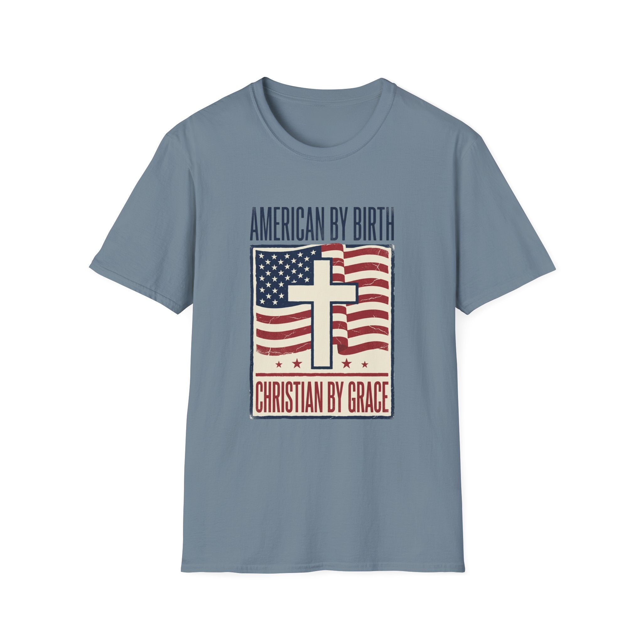'American by Birth, Christian by Grace' — Men's Tee