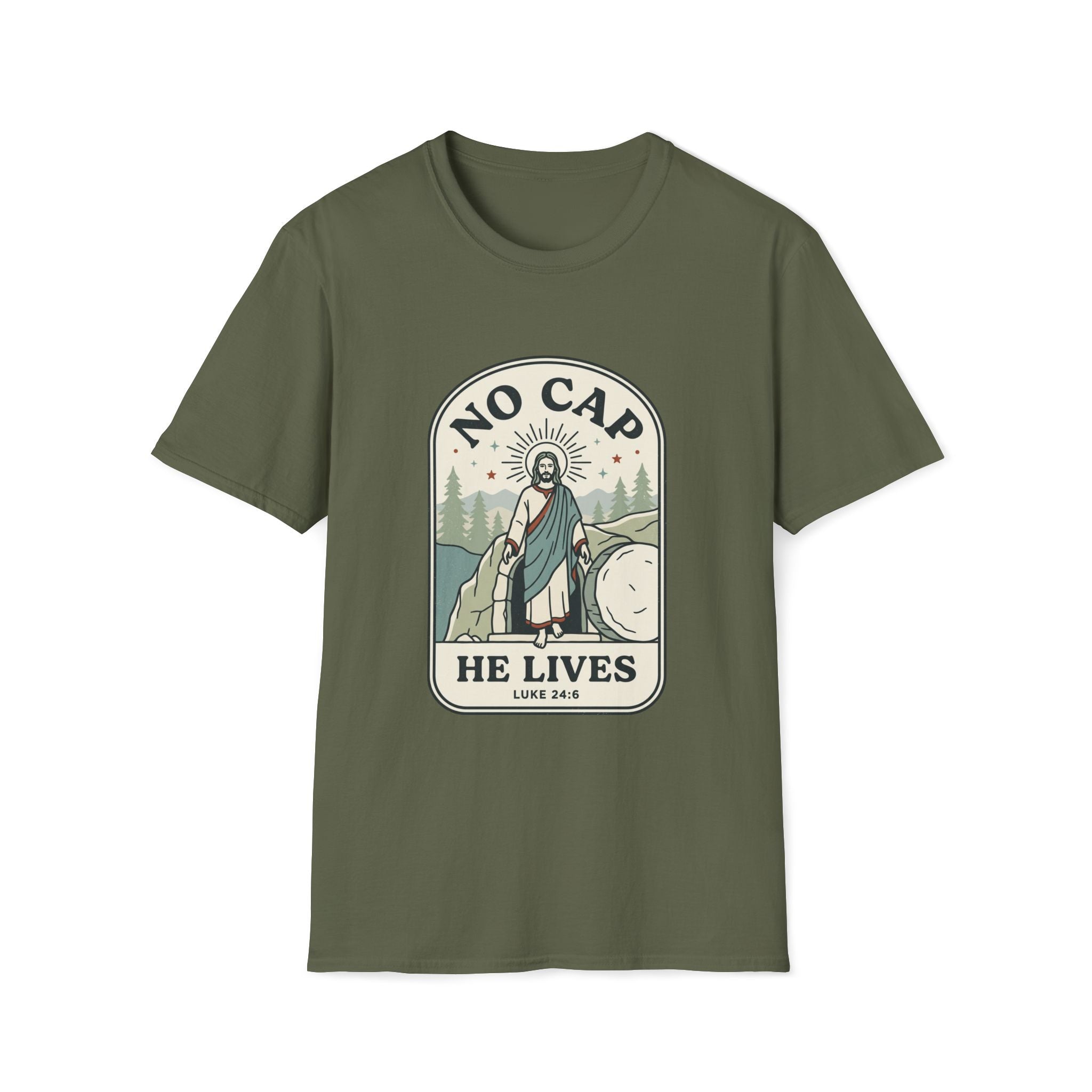 'No Cap, He Lives' — Men's Tee