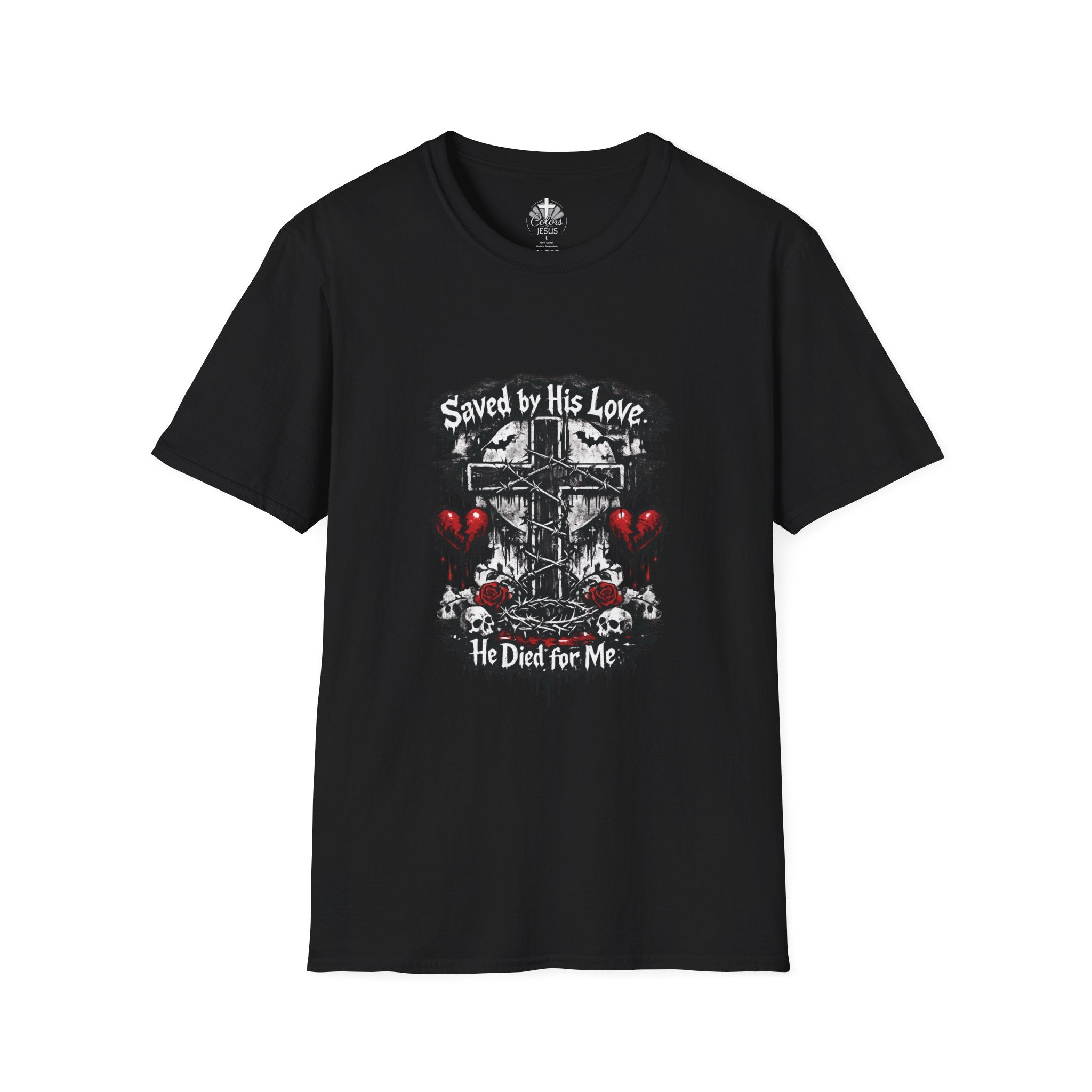 'Saved by His Love, He Died for Me' — Women's Tee