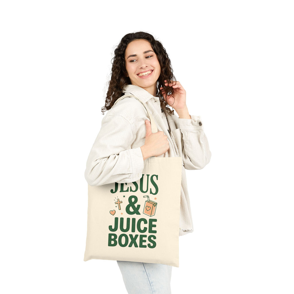 'Jesus & Juice Boxes' — Tote Bag