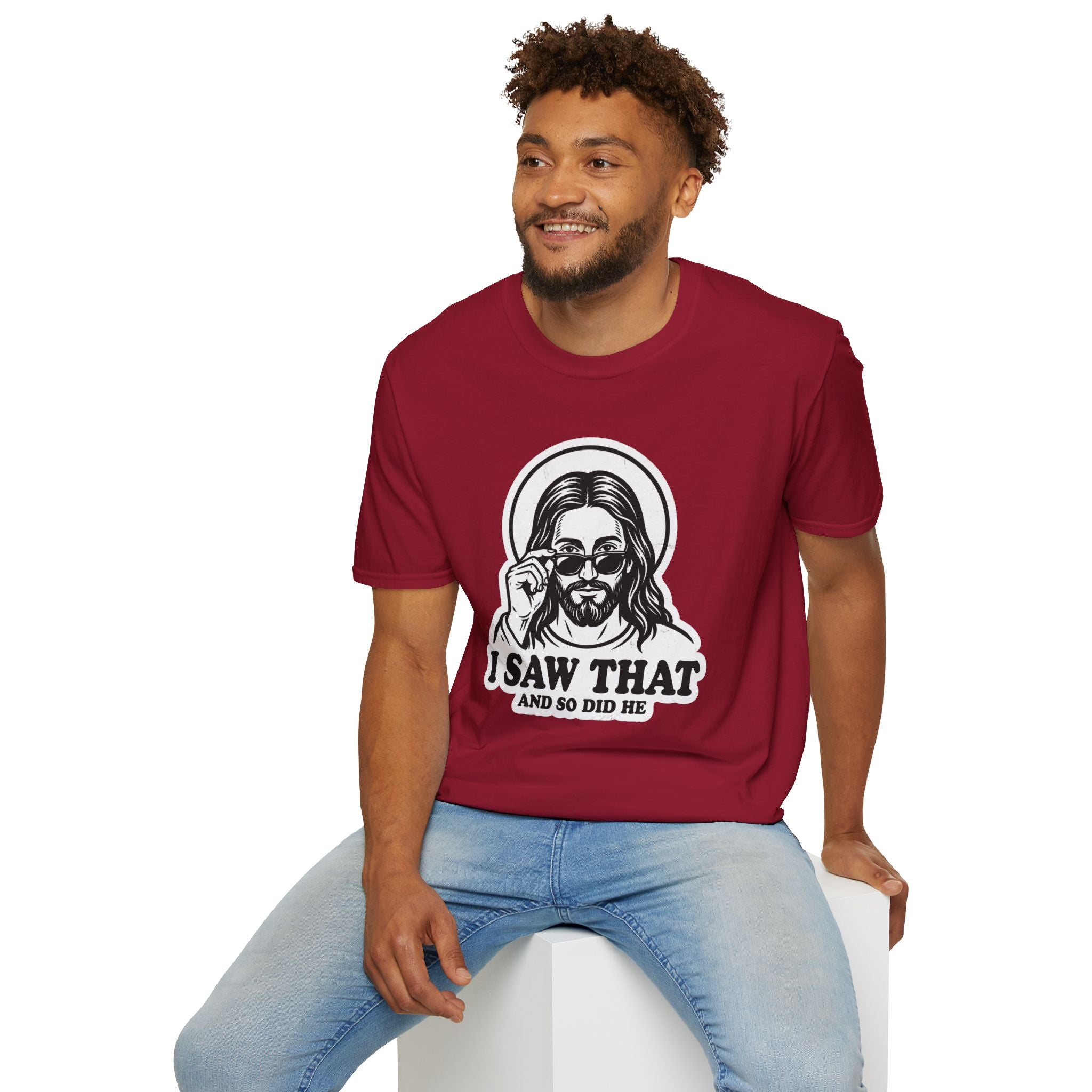 Adults 'I Saw That' Jesus T-Shirt